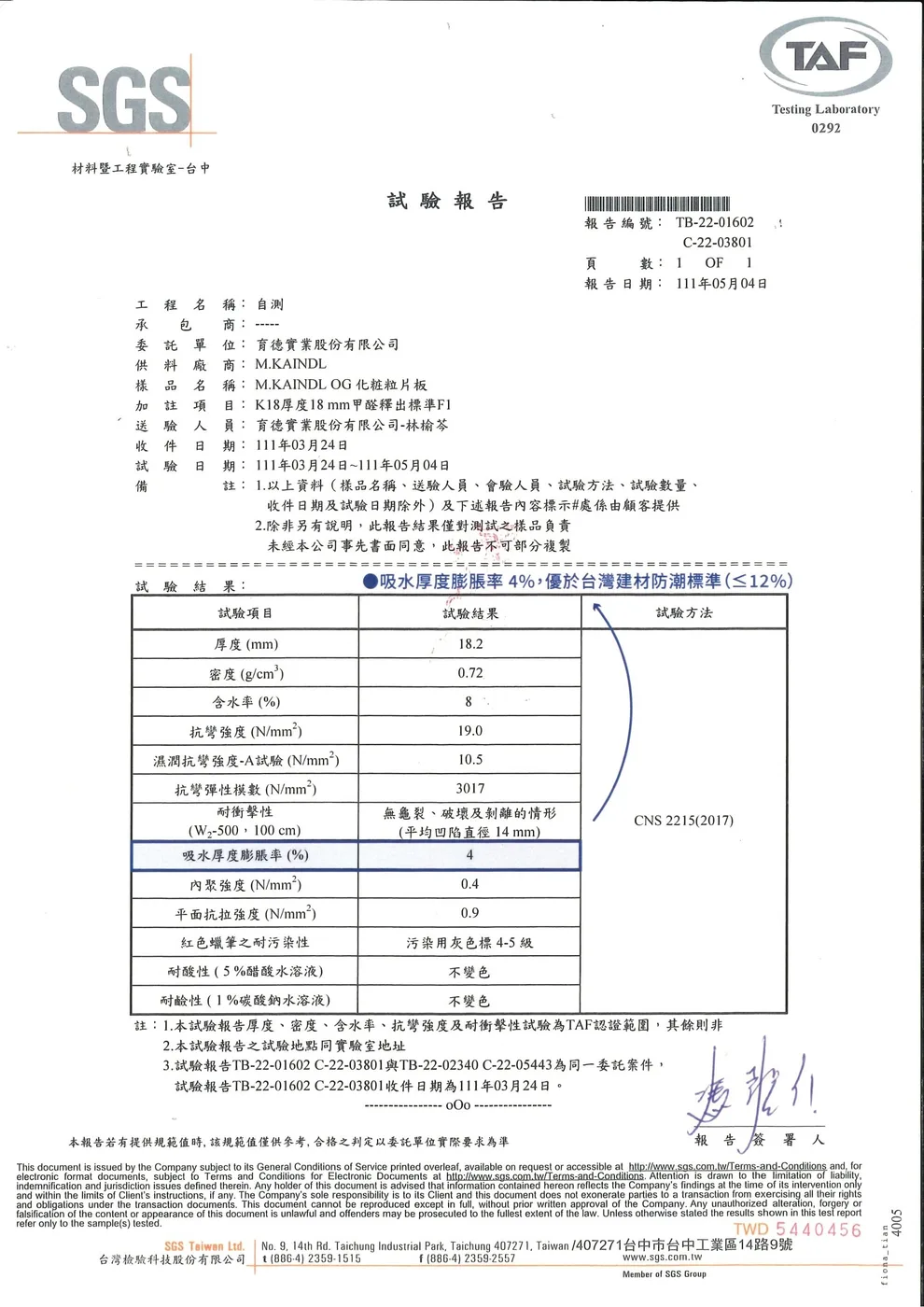 三井作造 材料試驗報告 1